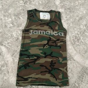 Rhinestone Jamaica baby tee